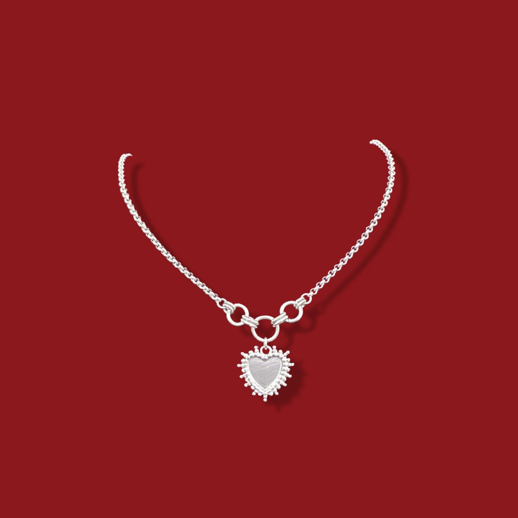 Flame Heart Necklace