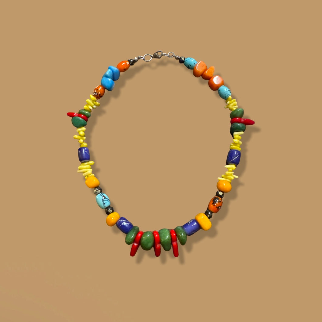 Chunky Mixed Bead Necklace: Style 4