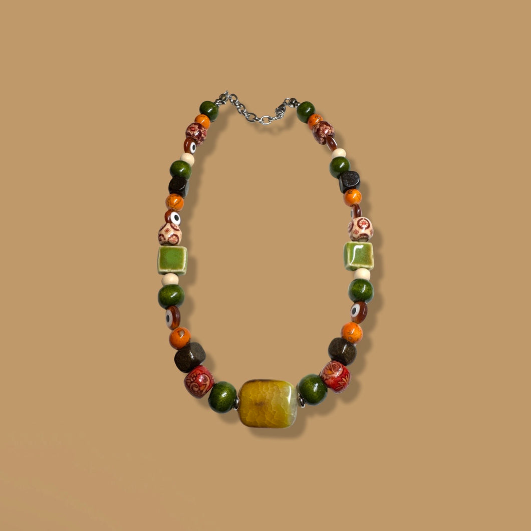 Chunky Mixed Bead Necklace: Style 4