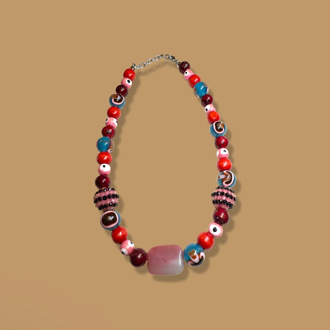 Chunky Mixed Bead Necklace: Style 3