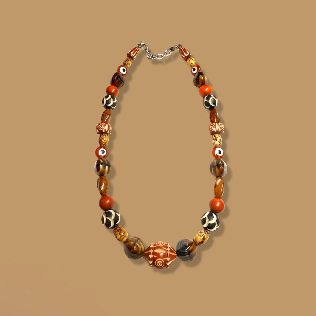 Chunky Mixed Bead Necklace: Style 2