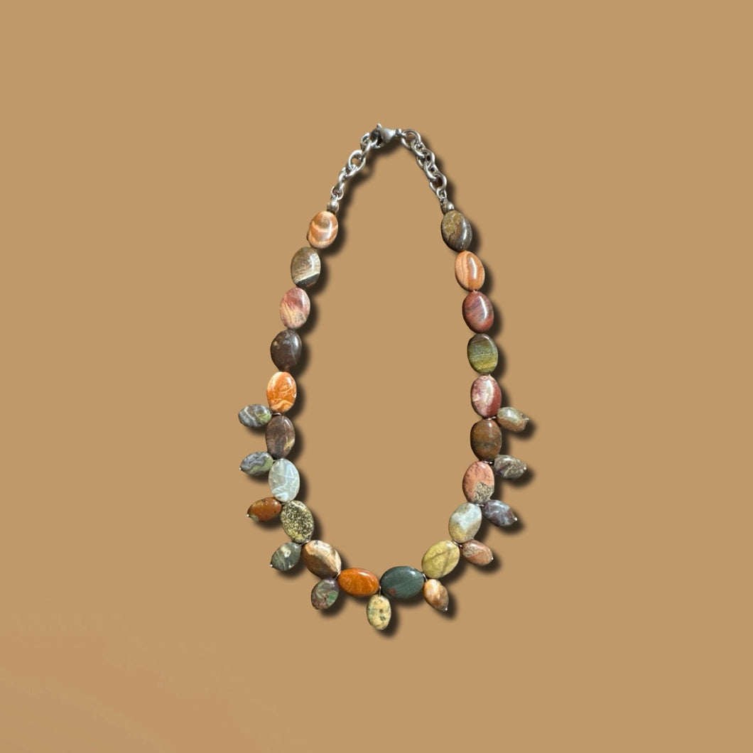 Mixed Stone Statement Necklace Style 1