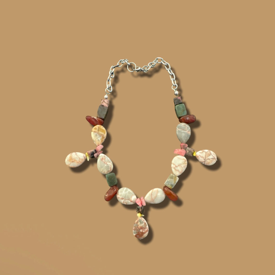 Mixed Stone Statement Necklace Style 2