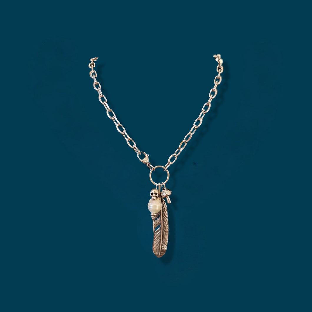 Front Clasp Baroque Pearl Dirty Hippie Necklace