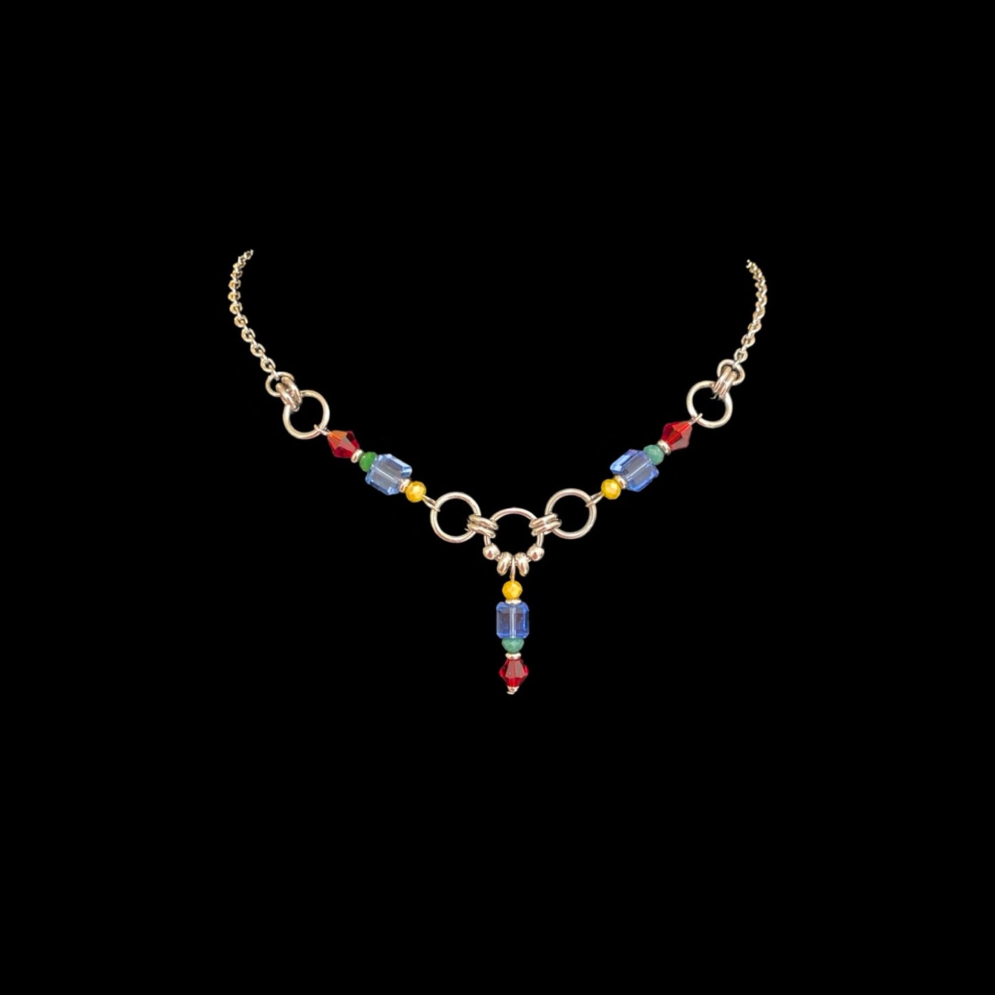 Colorblock Centerpiece Necklace