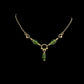 Green Glass Bead Centerpiece Necklace