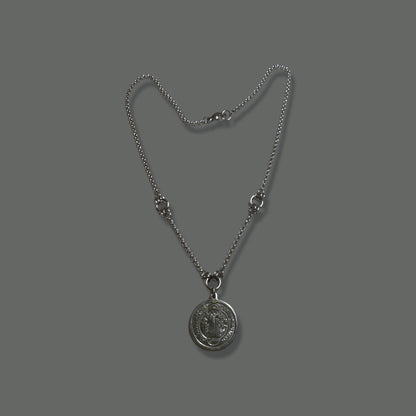 Saint Benedict Ring Chain Necklace