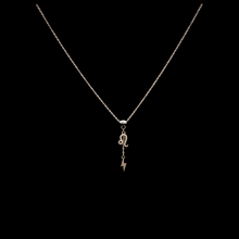 Load image into Gallery viewer, Zodiac Sign and Lightning Bolt Hanging Necklace
