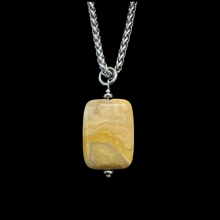 Load image into Gallery viewer, Long Yellow Crazy Lacy Agate
