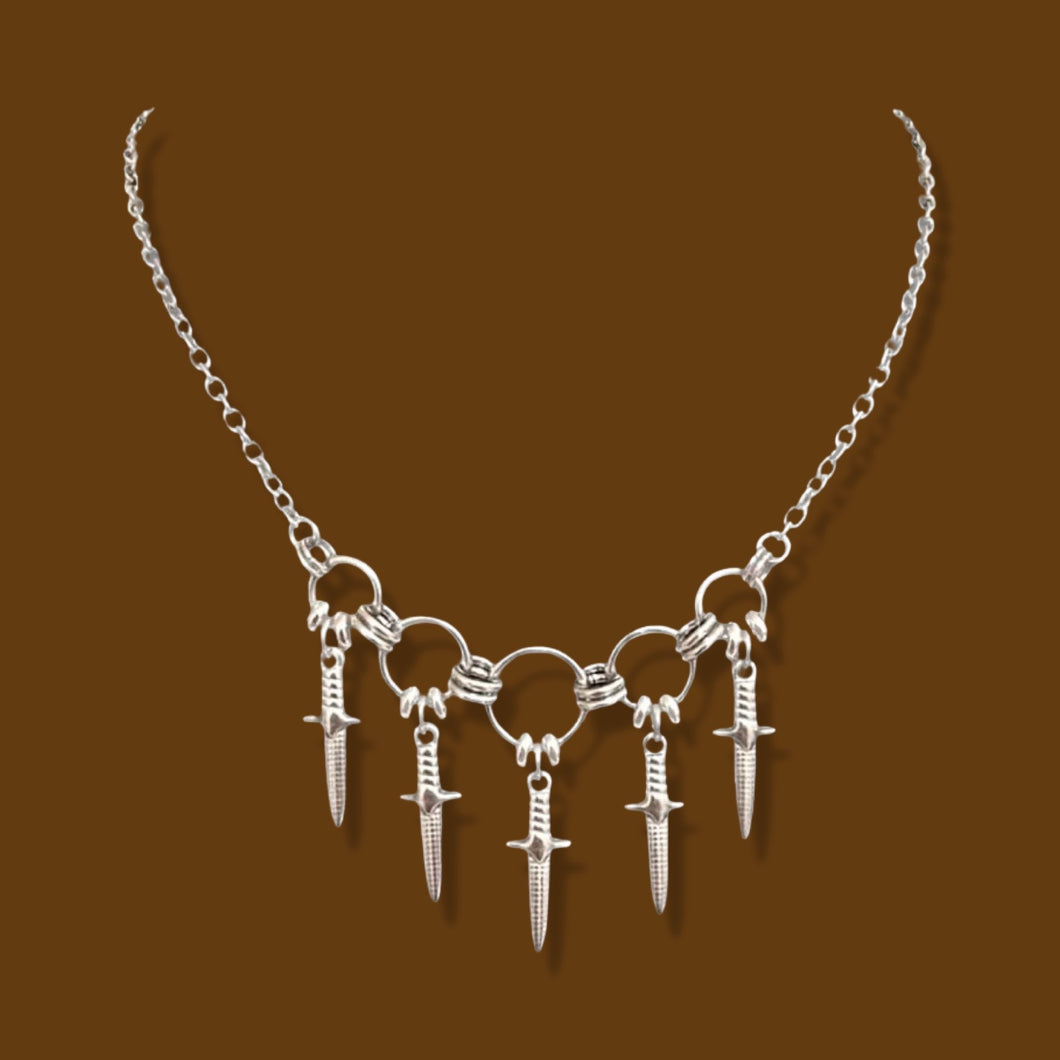 Five Dagger Necklace