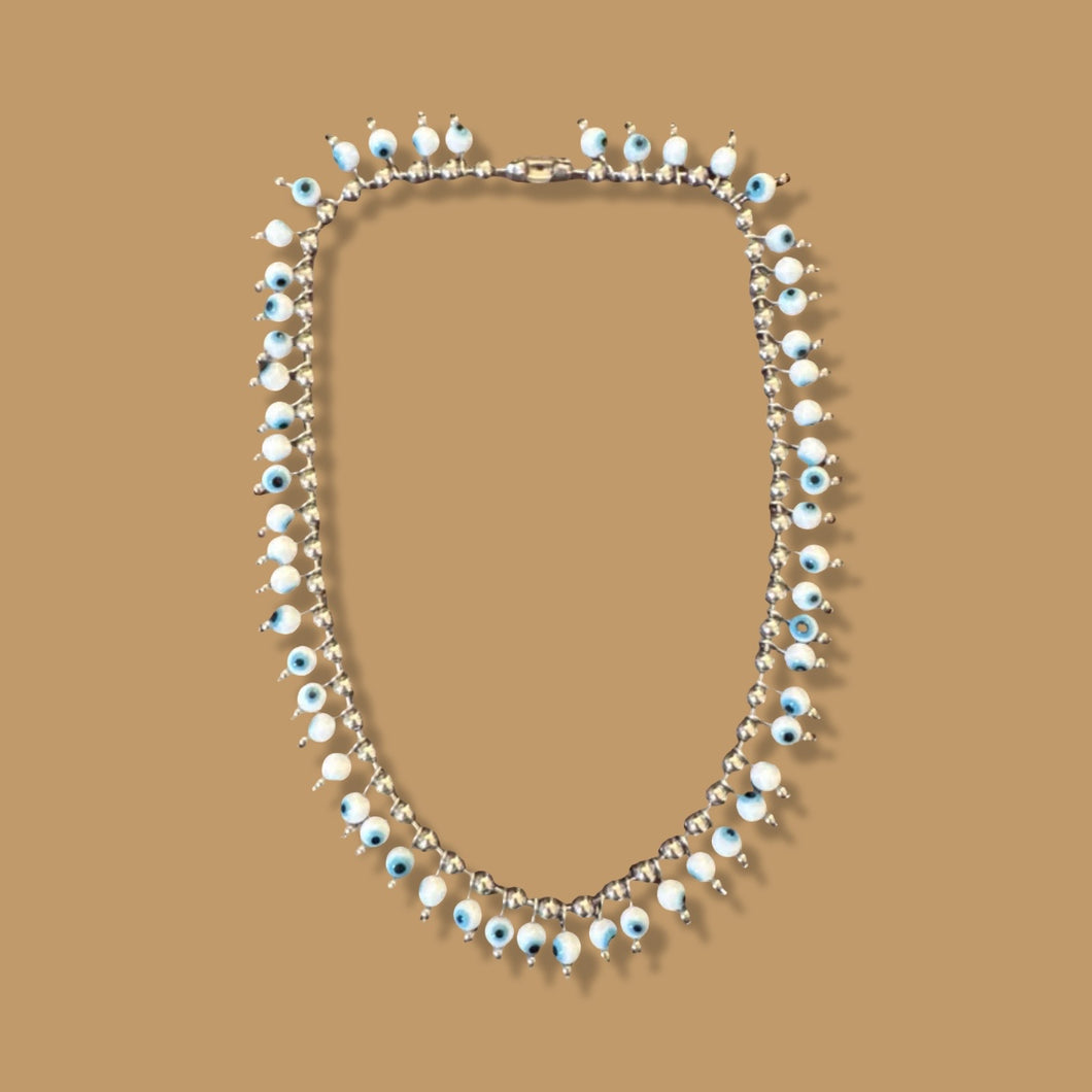 Evil Eye Fringe Necklace