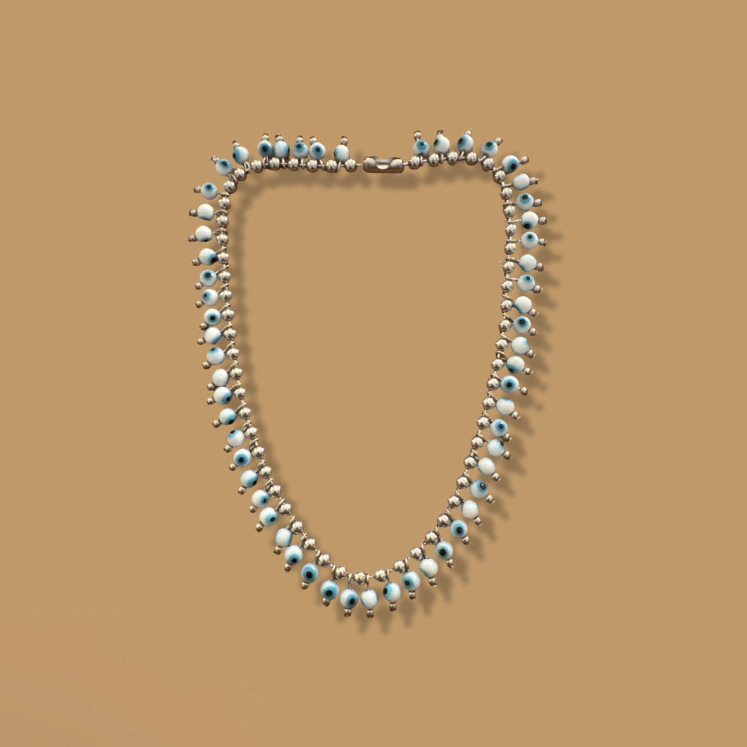 Evil Eye Fringe Necklace