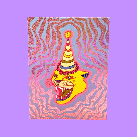 Party Hat Cat Card